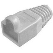 DataPro RUBBER STRAIN RELIEF BOOT RJ45 MOULDED BOOT 5-6MM DIAMETRE GREY COLOUR SINGLE