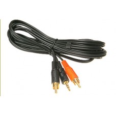 3M 3.5MM STEREO PLUG TO 2 X RCA PHONO 2TR-303