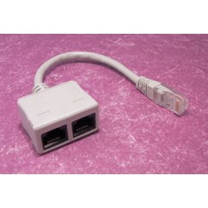 1X RJ45 PLUG TO 2X RJ45 S SOCKETS UTP CAT5E RJ-ECON