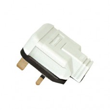 WHITE PERMAPLUG HEAVY DUTY UK MAINS PLUG WITH 13A FUSE, WHITE HDPT13WHT [P/N HDPT13WHT]