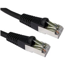 10M CAT6A SSTP LSOH PATCH SNAGLESS BLACK CABLE