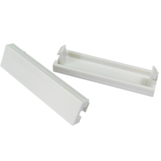 1/4 WHITE BLANKING PLATE 12.5MM X 50MM PACK OF 2