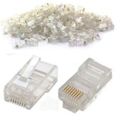 DataPro RJ45 Crimp end connectors for CAT5e Gold plated 8P8C Pack of 1000