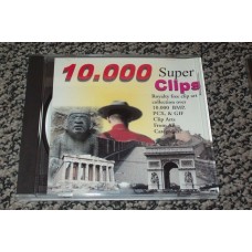 10000 SUPER CLIPS, ROYALTY FREE FROM ALL CATEGORIES CDROM [P/N 29SUPCLIPS]