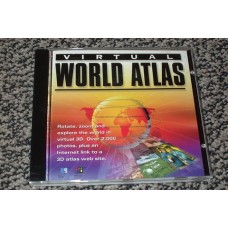 VIRTUAL WORLD ATLAS - ROTATE, ZOOM AND EXPLORE THE WORLD IN 3D. OVER 200 PHOTOS CDROM [P/N 29VIRTATLAS]