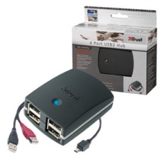 TRUST 4 PORT USB2 HUB HU- 4240TP COMPACT 14379
