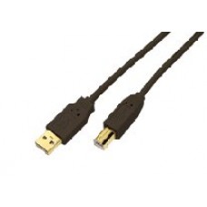 33USB2V2MAB 1.8-2.0M USB 2.0 A TO B BLACK CABLE